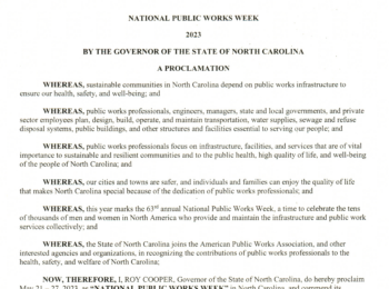 Photo for 2023 National Public Works Week Proclamations